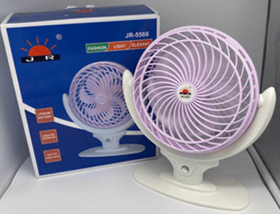 JR5566 Elegant Rechargeable Desk Fan Mini Fan