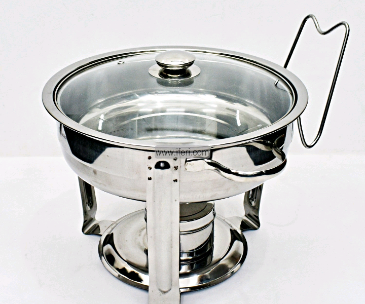 Stainless steel serving dish