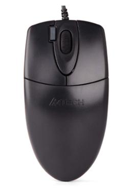A4 Tech Wired Optical Mouse 2X Click, USB, Black (OP-620D)