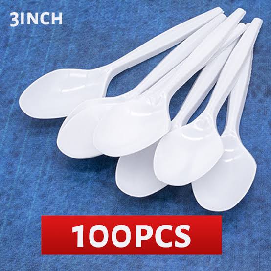 One time spoon - 10piece প্লাস্টিক চামচ