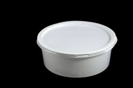 One Time Disposable Plastic Food Bati Large White Plastic 1000 gm - 10 pcs for Sweet Items