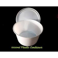 One time disposable Food Containers with Lid round Shape Sweet box 10 pcs