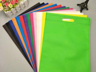 50 Pcs 12″ X 10″ Non Woven Tissue Flat Shopping Bag