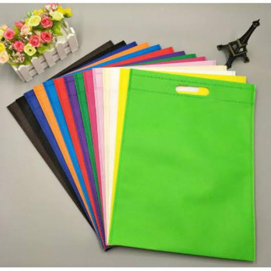 50 Pcs 12″ X 10″ Non Woven Tissue Flat Shopping Bag