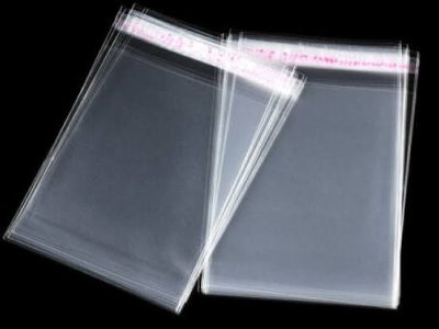 (5" x 7") 100 pcs Crystal Cellophane Poly for Packaging Material Print Label