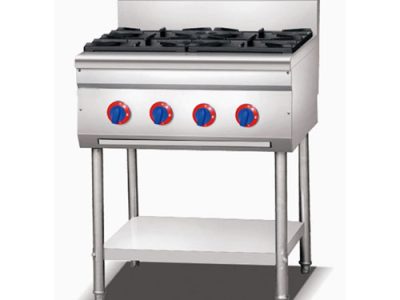4 Burner Gas Stove with Support