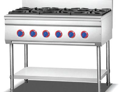 6 Burner Gas Stove with Support