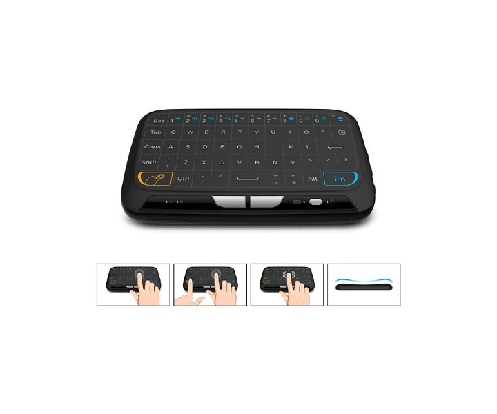 H18 Full Touchpad Mini ওয়্যারলেস কিবোর্ড Rechargeable