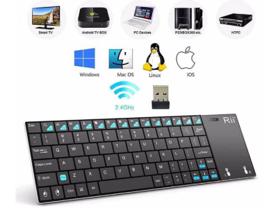 Rii K12+ মিনি ওয়্যারলেস স্লিম কী-বোর্ড