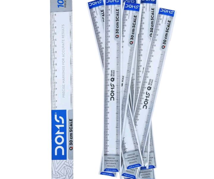 Doms 30cm transparent scale price in bd