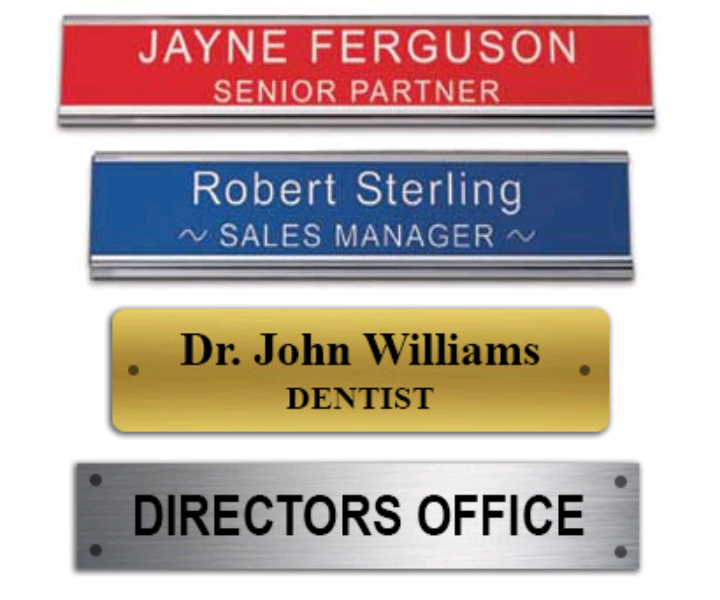 Customize name plates