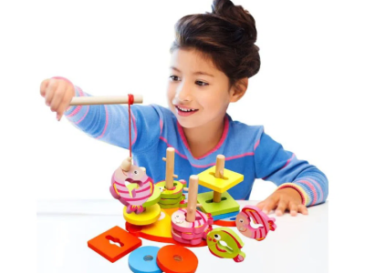 Kids Fish Four Sets of Column ব্লক টয়
