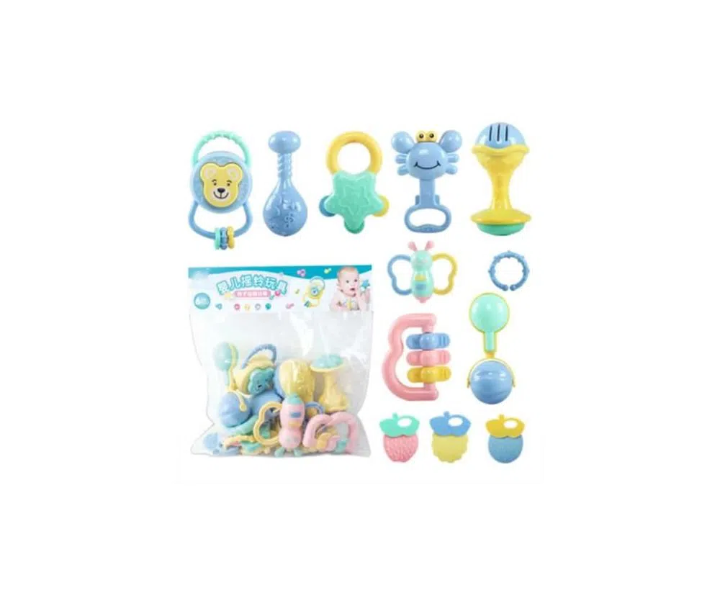 কিডস র্যাটেল টয় with soft Teether & Hand Grip Set