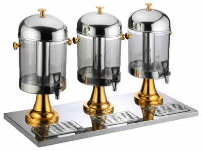 Three Tanks Buffet Juice Dispenser