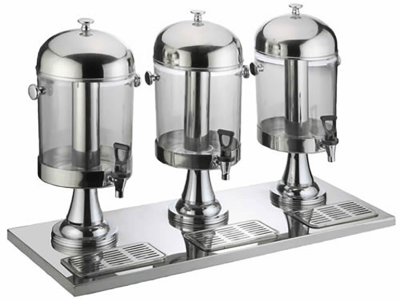 Three Tanks Buffet Juice Dispenser