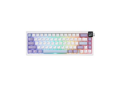 Ajazz AK650 RGB Hot Swappable Tri Mode Mechanical Keyboard With Display Screen and Knob