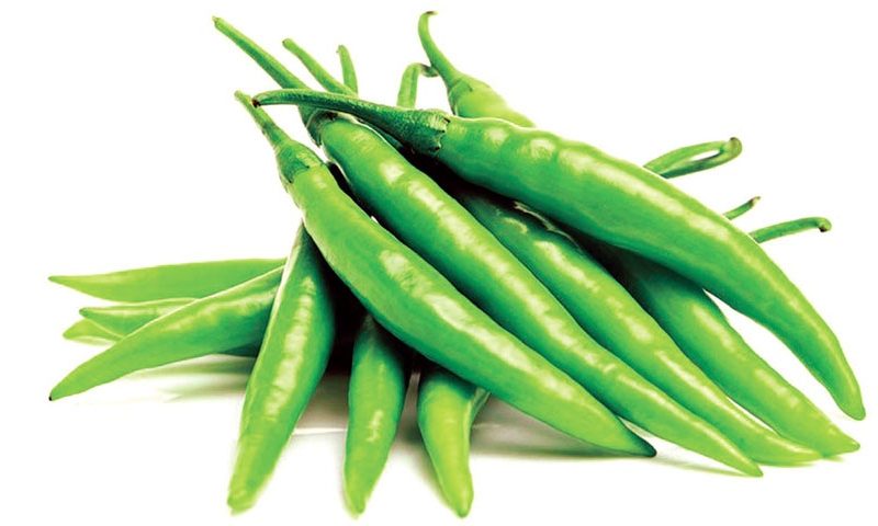 কাচা মরিচ = ৫০ টাকা কেজি
