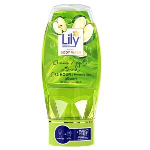 Lily Green Apple Burst Body Wash, available in a 250ml size